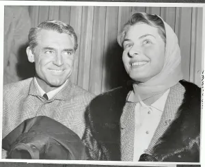 London Airport Arrivals Prints: Ingrid Bergman with Cary Grant