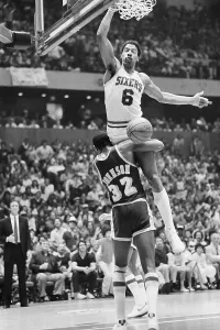 80s Sports Memorabilia Prints: Julius Erving after Making Points