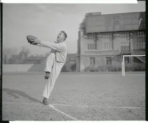Football Training Exercises Prints: L.A. Rams Practicing