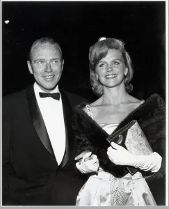 Classic Hollywood Photoshoots Prints: Lee Remick & Bill Colleran At Function