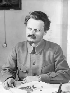 Historical Figure Images Prints: Leon Trotsky Leafing Through Book