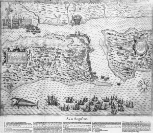 Vintage Map Collection Prints: Map af St. Augustine