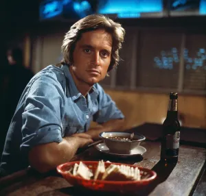 Famous People Photos Prints: Michael Douglas Pausing for The Camera