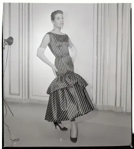 Glamorous Women's Wear Prints: Model Modeling Jacques Griffe