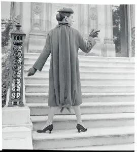50s Fashion Inspiration Prints: Model Posing in a Back View