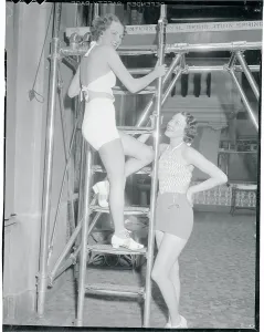 Vintage Swimsuit Models Prints: Models Modeling Bathing Suits