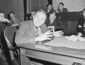 Phillip Morrison Testifying Print, 1945