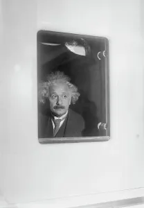 Albert Einstein Aboard Ocean Liner Print