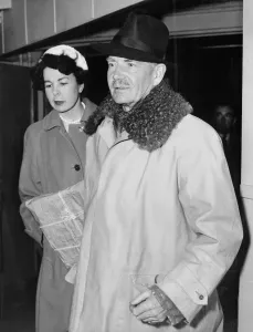 London Airport Arrivals Prints: Portrait of Sir Patrick Coghill and Olive White