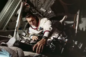 Kennedy Space Center Photos Prints: Richard Gordon Working on Command Module