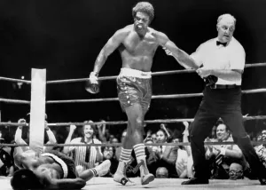 Framed Print : Ron Lyle Knockout Print Framed Print : Ron Lyle Knockout Print