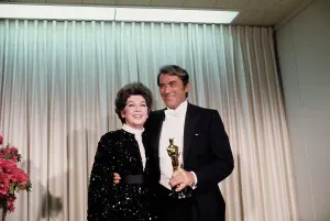 Rosalind Russell and Gregory Peck Print 1968