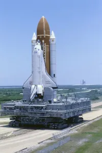 Kennedy Space Center Florida Prints: Shuttle Being Transported