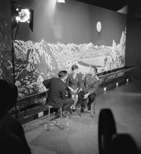Yuri Gagarin Prints: Soviet Cosmonauts Being Interviewed