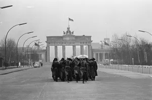 Brandenburg Gate Berlin Prints: Soviet Troops Marching in Berlin