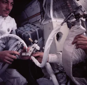 Space Exploration Technology Prints: Utensils Inside Space Module