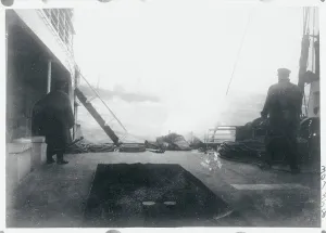 View of Distant Ship from Another Deck Print