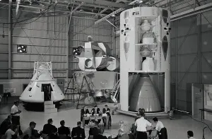 Space Exploration History Prints: View of Modules for the Apollo Spacecraft