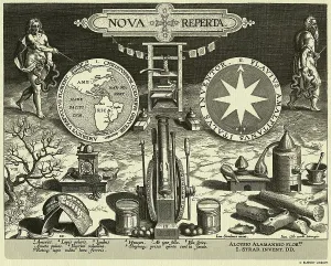 Printing Press History Prints: Array of Different Inventions and Discoveries