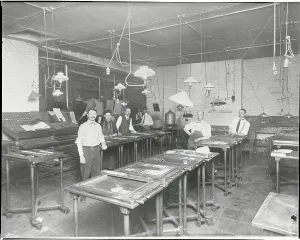 Workmen Posing Print, Star Journal Archive