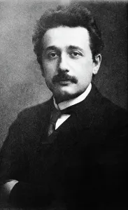 Prints of Albert Einstein the year he published five papers including one introducing his theory of relativity Pioneers of Science: Young Albert Einstein Print: 1905 Theory of Relativity