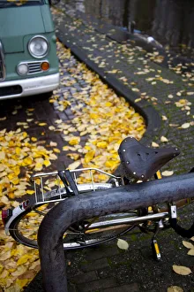 Bicycle in Amsterdam, Netherlands, Europe Bicycle in Amsterdam, Netherlands, Europe