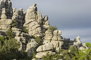 Bizarre limestone rock formations, El Torcal Nature Reserve, Antequera, Andalusia, Spain Bizarre limestone rock formations, El Torcal Nature Reserve, Antequera, Andalusia, Spain