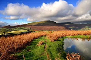 The Black Mountains in the Brecon Beacons park The Black Mountains in the Brecon Beacons park