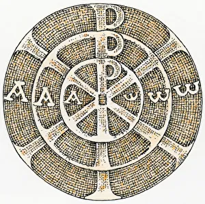 Black and white illustration of round symbol with three concentric circles Black and white illustration of round symbol with three concentric circles