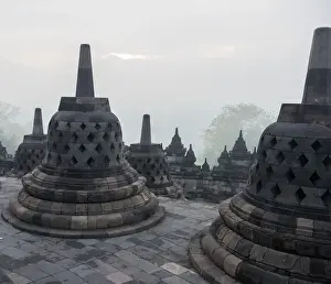 Buddhist Monument Prints: Borobudur