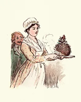 Bringing in the Victorian Christmas Pudding Bringing in the Victorian Christmas Pudding