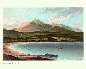Brodick Bay and Goat Fell, Scotland, 19th Century Brodick Bay and Goat Fell, Scotland, 19th Century