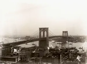 Brooklyn Bridge across the East River 1898 Brooklyn Bridge across the East River 1898