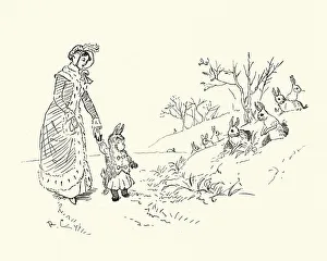 Bye, baby Bunting, Nursery Rhyme, In rabbit skin Bye, baby Bunting, Nursery Rhyme, In rabbit skin