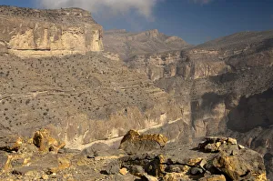 Canyon, valley of the Grand Canyon of Oman in Wadi Nakhur at the foot of Jebel Shams Canyon, valley of the Grand Canyon of Oman in Wadi Nakhur at the foot of Jebel Shams