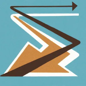 Abstract Arrow Pattern Print
