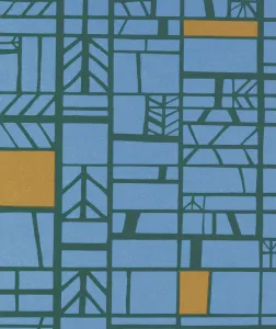 Captivating Fine Art Prints: Blue Pattern