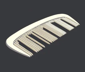 Colored Background Art Prints: Comb with Missing Teeth
