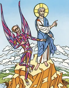The Devil and Jesus Print