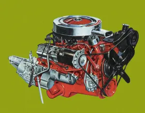 Fine Art Storehouse Print: Captivating Engine Illustration