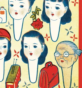 Pop Art Illustrations Prints: Head pattern