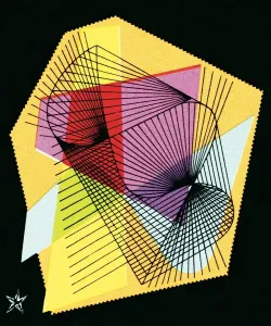 Geometric Pattern Designs Prints: Line pattern