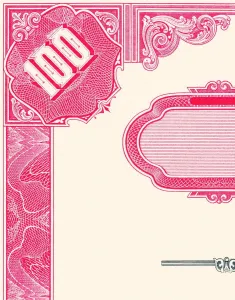 Single Object Fine Art Prints: One Hundred Note Certificate