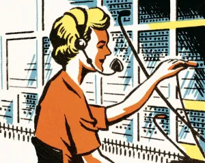 Adult Art Illustrations Prints: Operator