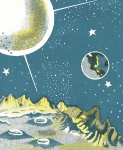 Moon Surface Artwork Prints: Outer Space