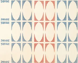 Abstract Circle Design Prints: Oval pattern