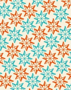 Fine Art Paintings Online Prints: Star Pattern