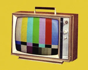 Geometric Pattern Illustration Prints: TV Test Pattern