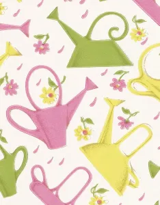 Watering Can Illustration Prints: Watering can pattern
