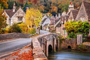 Castle Combe in Wiltshire, England in the Autumn Castle Combe in Wiltshire, England in the Autumn